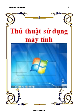 Thủ thuật sử dụng máy tính - Trần Hữu Bình