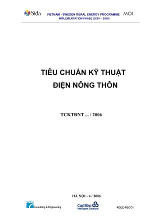 Tiêu chuẩn kỹ thuật điện nông thôn