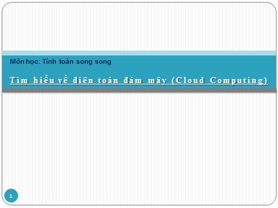 Tìm hiểu về điện toán đám mây (Cloud Computing)