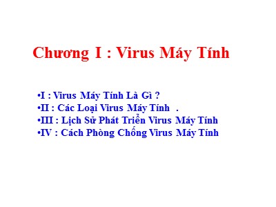 Virus Máy Tính