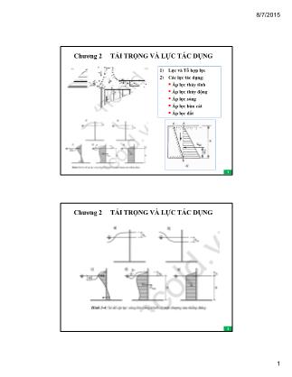 Bài giảng Bê tông chuyên ngành - Chương 2: Tải trọng và lực tác dụng (Phần 2)