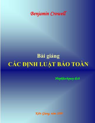 Bài giảng Các định luật bảo toàn