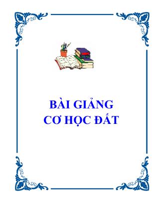 Bài giảng Cơ học đất