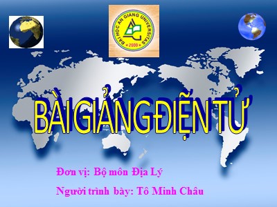 Bài giảng Địa lý 11 - Bài 9: Liên minh châu Âu - Tiết 1: EU-Liên minh khu vực lớn trên thế giới