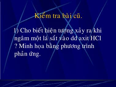 Bài giảng Điều chế kim loại