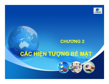 Bài giảng Hóa keo - Chương 2: Các hiện tượng bề mặt - ThS. Trương Đình Đức