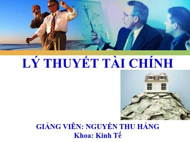 Bài giảng Lý thuyết tài chính tổng hợp