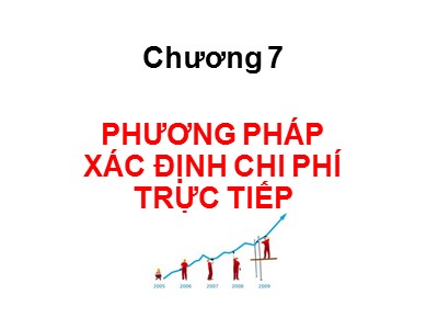 Bài giảng môn Kế toán quản trị - Chương 7: Phương pháp xác định chi phí trực tiếp