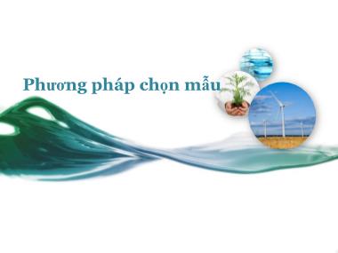 Bài giảng Nghiên cứu Marketing - Chương 5: Phương pháp chọn mẫu