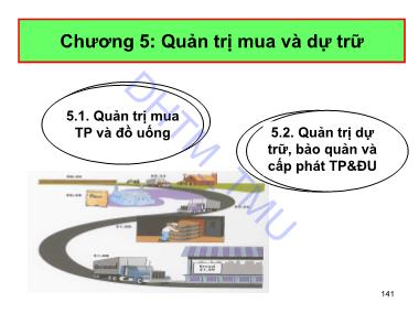 Bài giảng Quản trị thực phẩm và đồ uống (Food & Beverage Management) - Chương 5: Quản trị mua và dự trữ