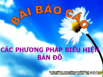 Báo cáo Các phương pháp biểu hiện bản đồ