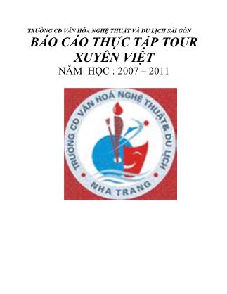 Báo cáo thực tập tour xuyên Việt: Các điểm du lịch (Tiếp)