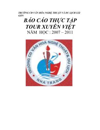 Báo cáo thực tập tour xuyên Việt: Hà Nam