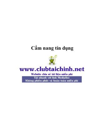 Cẩm nang tín dụng