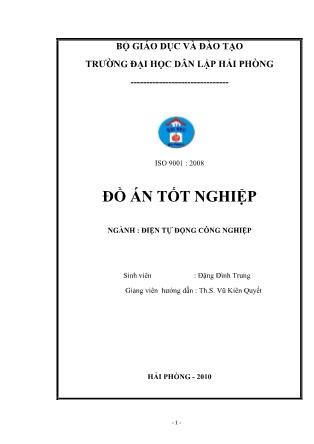 Đồ án Thiết kế hệ thống cung cấp điện cho công ty TNHH Quốc tế Vĩnh Chân - Việt Nam Hải Phòng