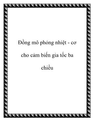 Đồng mô phỏng nhiệt - Cơ cho cảm biến gia tốc ba chiều