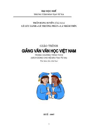 Giáo trình Giảng văn văn học Việt Nam trong chương trình THCS (Phần 1)