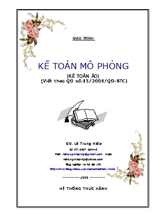 Giáo trình Kế toán mô phỏng - Lê Trung Hiệp