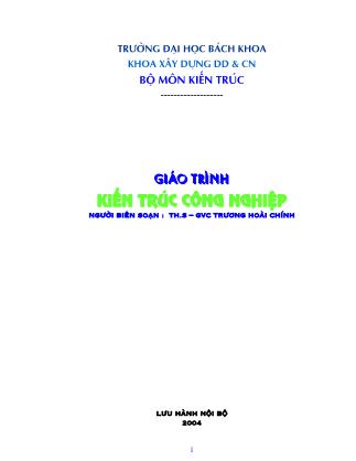 Giáo trình Kiến trúc công nghiệp - Trương Hoài Chính