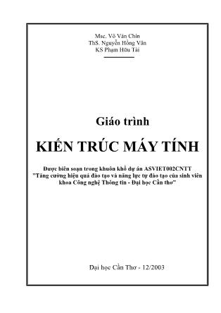 Giáo trình Kiến trúc máy tính (Dự án ASVIET002CNTT)