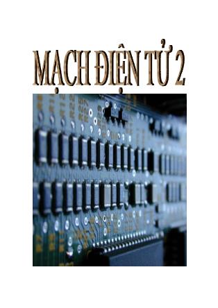 Giáo trình Mạch điện tử 2