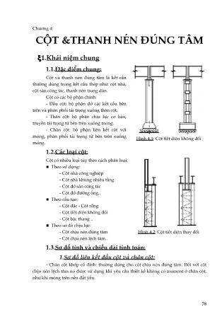 Giáo trình môn Kết cấu thép - Chương 4: Cột và thanh nén đúng tâm