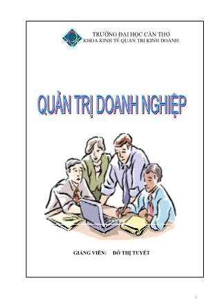 Giáo trình Quản trị doanh nghiệp - Đỗ Thị Tuyết