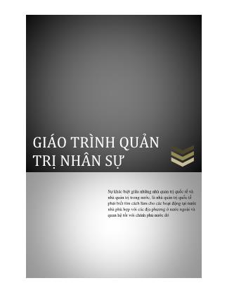 Giáo trình Quản trị nhân sự