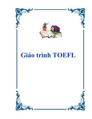 Giáo trình TOEFL - Nguyễn Hoàng Cương