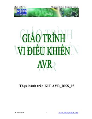 Giáo trình Vi điều khiển AVR