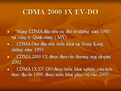 Mạng CDMA 2000 1X EV-DO