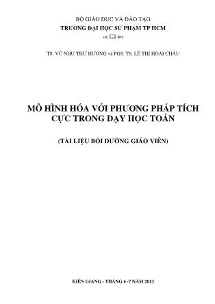 Mô hình hóa với phương pháp tích cực trong dạy học Toán (Tài liệu bồi dưỡng giáo viên)