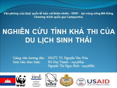 Nghiên cứu tính khả thi của du lịch sinh thái