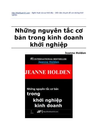 Những nguyên tắc cơ bản trong kinh doanh khởi nghiệp