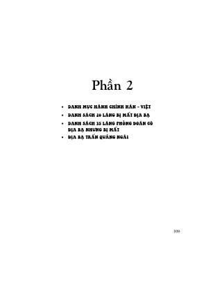 Quảng Ngãi - Nghiên cứu địa bạ triều Nguyễn (Phần 2)