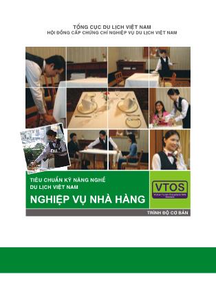 Tiêu chuẩn kỹ năng nghề du lịch Việt Nam: Nghiệp vụ nhà hàng (Phần 1)