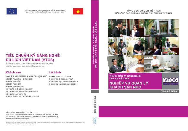 Tiêu chuẩn kỹ năng nghề du lịch Việt Nam: Nghiệp vụ quản lý khách sạn nhỏ (Phần 1)