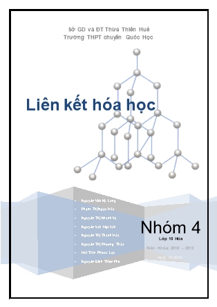 Tiểu luận Liên kết hóa học (Bản mới)