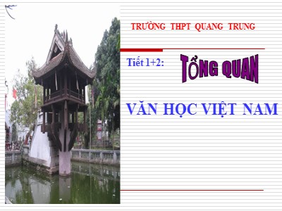 Tổng quan văn học Việt Nam