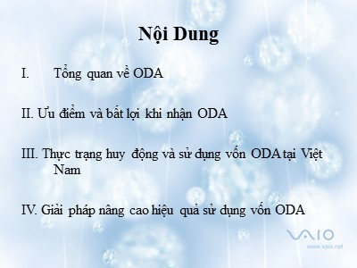 Tổng quan về ODA (Offical Development Assistance-Hỗ trợ phát triển chính thức)