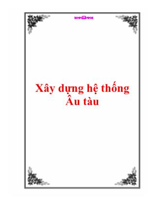 Xây dựng hệ thống Âu tàu