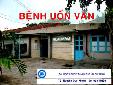 Bài giảng Bệnh uốn ván - TS. Nguyễn Duy Phong