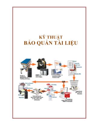 Bài giảng Kỹ thuật bảo quản tài liệu