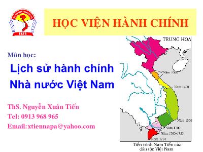 Bài giảng Lịch sử hành chính Nhà nước Việt Nam - Phần 1, Chương 1:  Nhà nước Văn Lang-Âu Lạc thành lập và sự hình thành bộ máy cai trị thời đại Hùng Vương-An Dương Vương