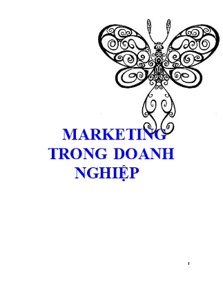 Bài giảng Marketing trong doanh nghiệp