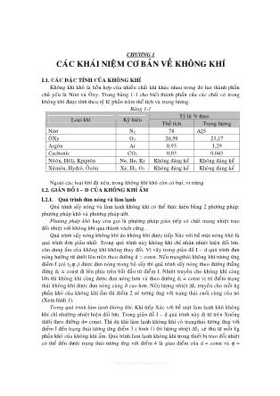 Bài giảng môn Kỹ thuật xử lý khí thải - ThS. Lâm Vĩnh Sơn (Phần 1)