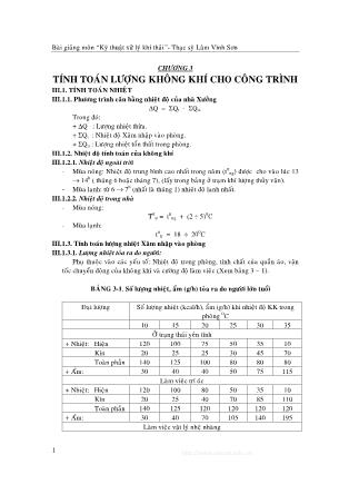 Bài giảng môn Kỹ thuật xử lý khí thải - ThS. Lâm Vĩnh Sơn (Phần 2)