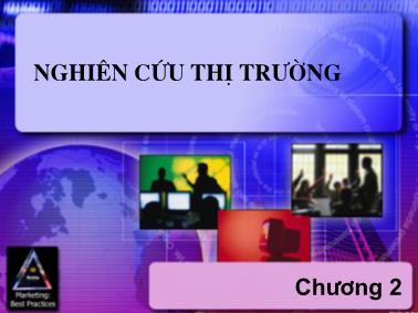 Bài giảng Nghiên cứu thị trường - Chương 2: Nghiên cứu tổng hợp về thị trường