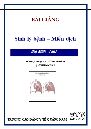 Bài giảng Sinh lý bệnh – Miễn dịch