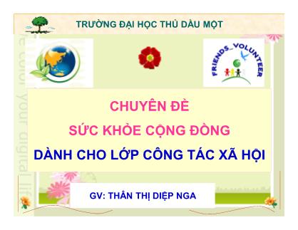 Bài giảng Sức khỏe cộng đồng - Chương III: Dinh dưỡng - Thân Thị Diệp Nga